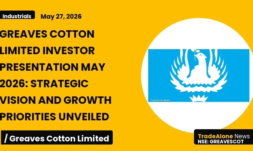Greaves Cotton Limited Greavescot Investor Presentation May 2026