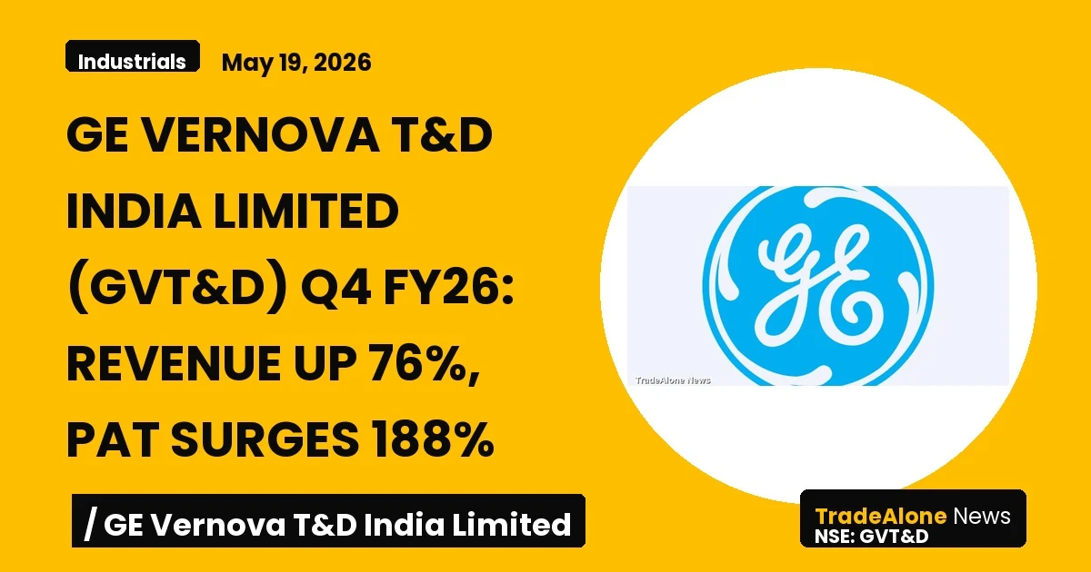 Ge Vernova T&D India Limited GVT&D Q4 FY26 Results