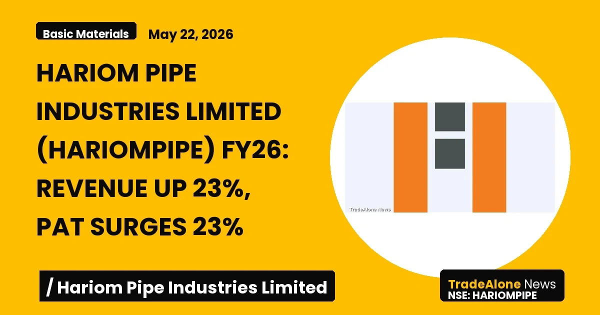 Hariom Pipe Industries Limited Hariompipe FY26 Results