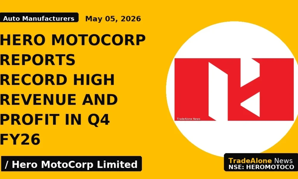 Hero Motocorp Reports Record High Revenue and Profit in Q4 Fy26 - TradeAlone