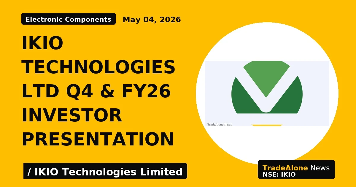 Ikio Technologies Ltd Q4 & Fy26 Investor Presentation - TradeAlone