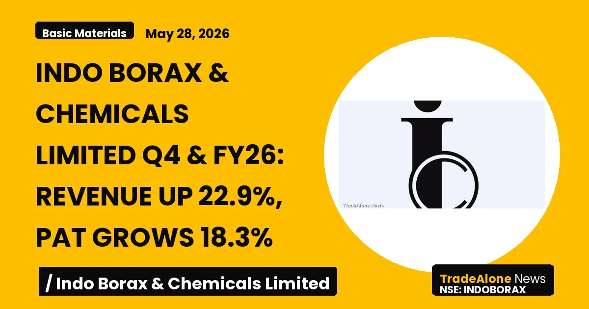 Indo Borax & Chemicals Limited Indoborax Q4 FY26 Results
