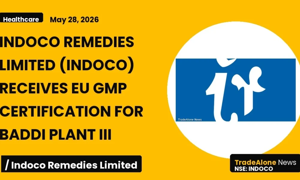 Indoco Remedies Limited Indoco EU GMP Certification