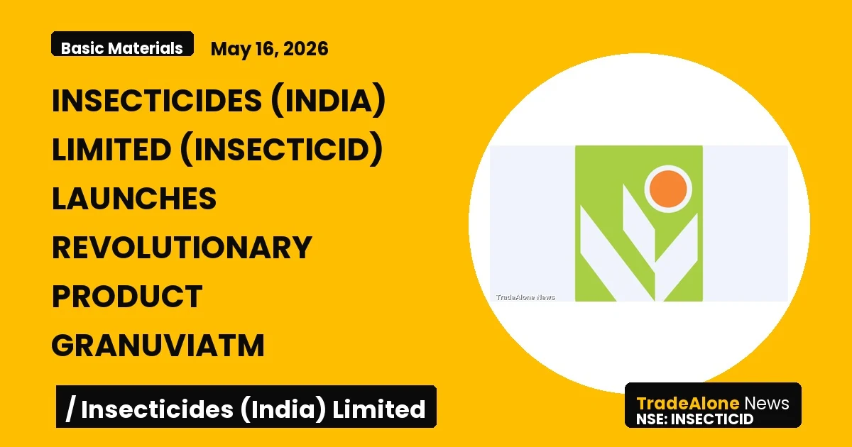 Insecticides (india) Limited Insecticid May 2026 Launch