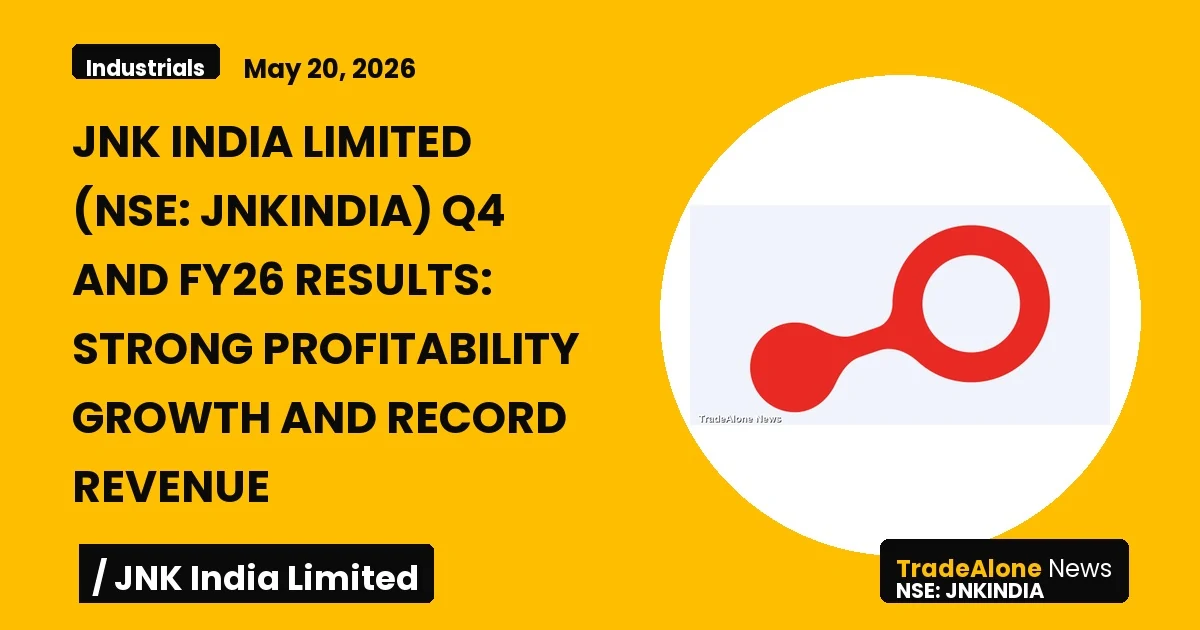 Jnk India Limited NSE Jnkindia FY26 Results