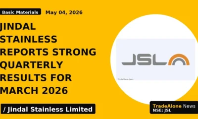 Jindal Stainless Reports Strong Quarterly Results for March 2026 - TradeAlone