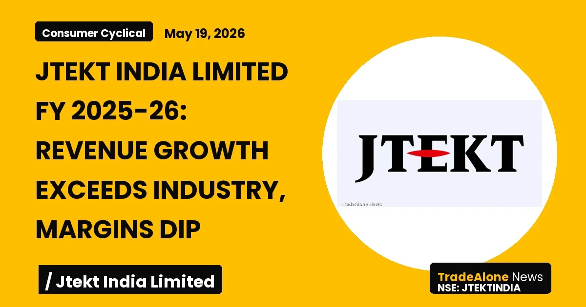 Jtekt India Limited Fy2025-26 Results