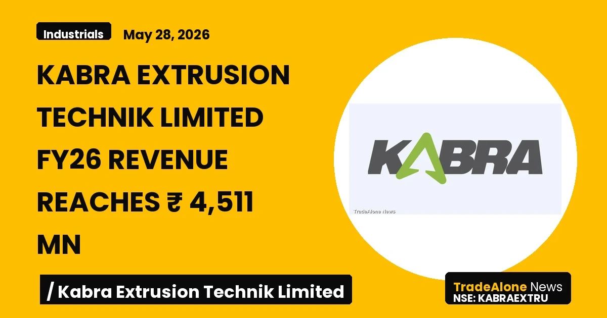 Kabra Extrusion Technik Limited NSE Kabraextru FY26 Revenue