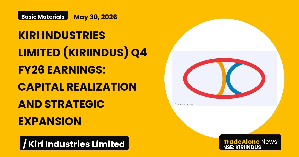 Kiri Industries Limited Kiriindus Q4 FY26 Earnings