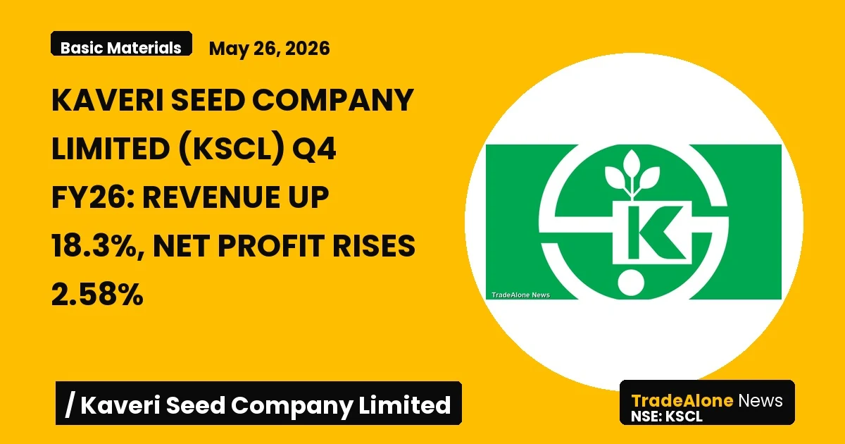 Kaveri Seed Company Limited KSCL Q4 FY26 Highlights