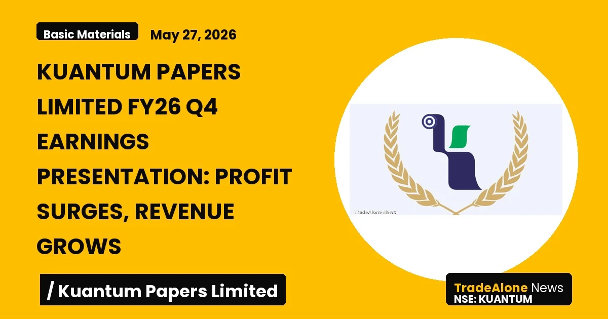 Kuantum Papers Limited Kuantum FY26 Q4 Earnings