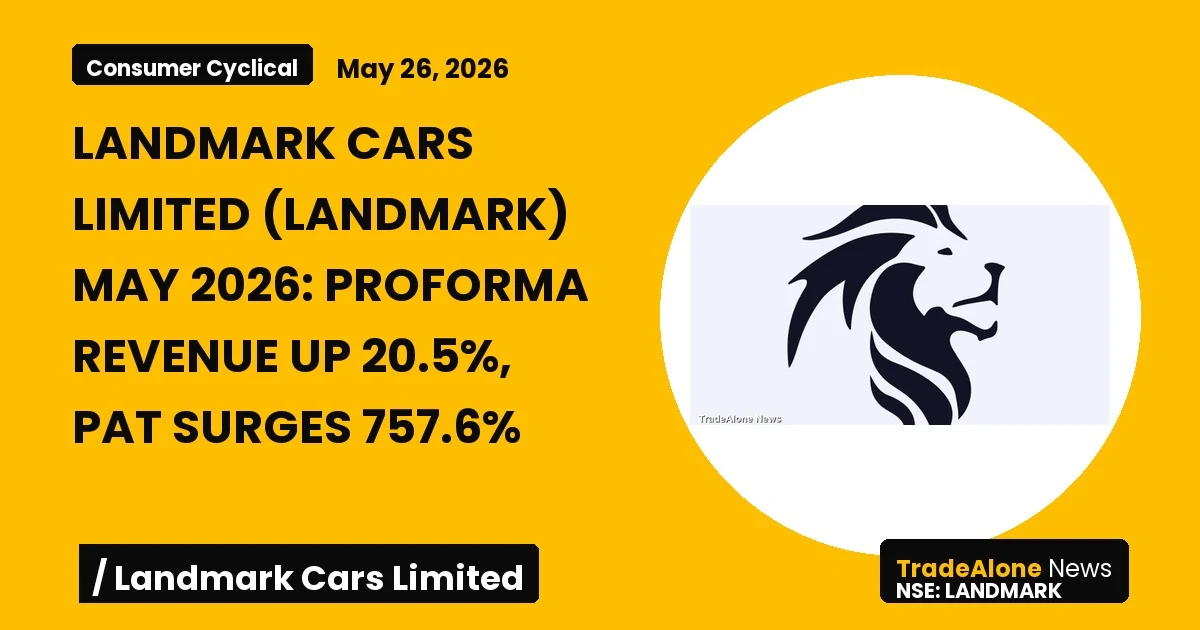 Landmark Cars Limited Landmark Q4 FY26 Results