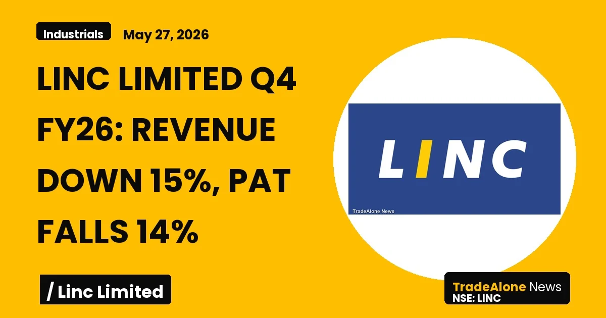 Linc Limited LINC Q4 FY26 Results