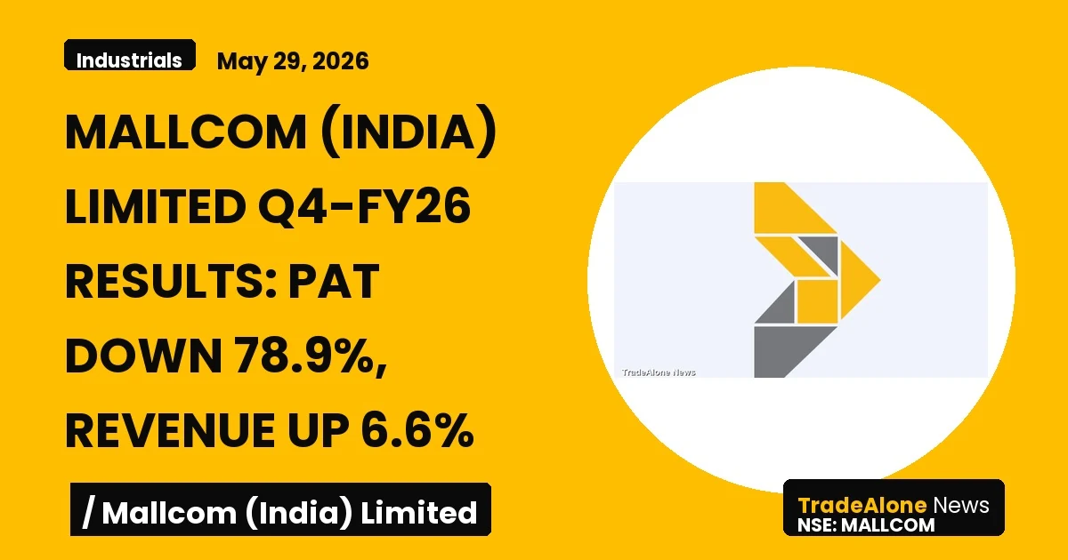 Mallcom (india) Limited Q4 FY26 Results