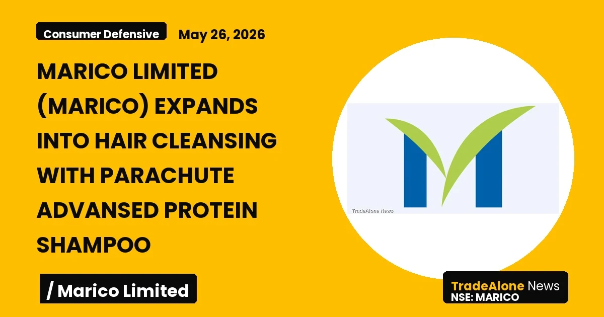 Marico Limited NSE Marico Hair Cleansing Segment May 2026