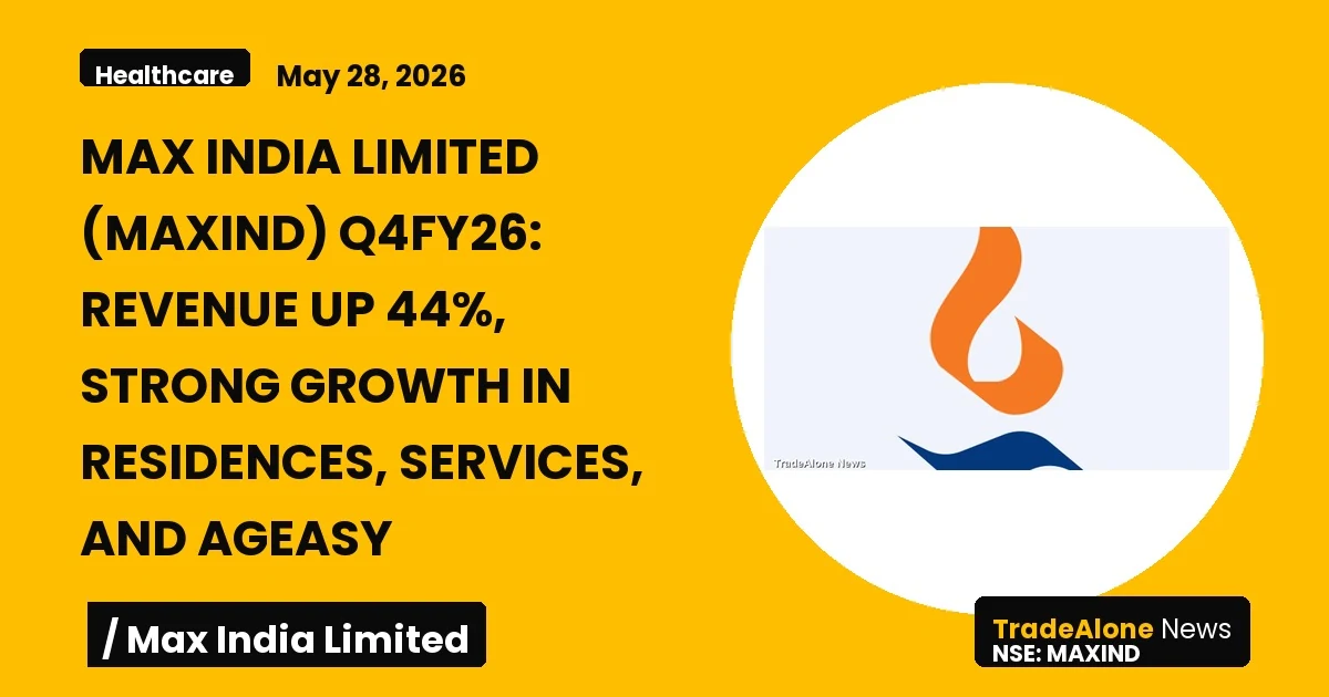 Max India Limited Maxind Q4fy26 Results