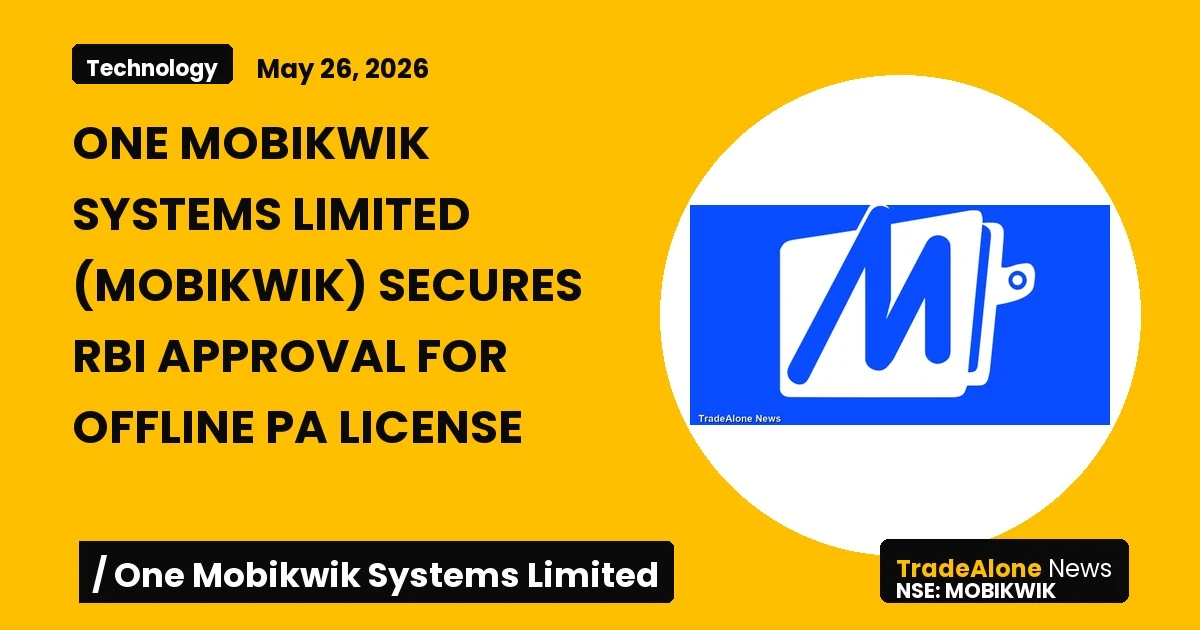 One Mobikwik Systems Limited Mobikwik Q2 FY27 RBI Approval