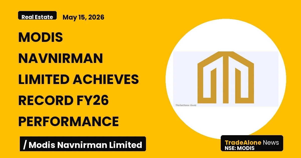 Modis Navnirman Limited MODIS FY26 Results