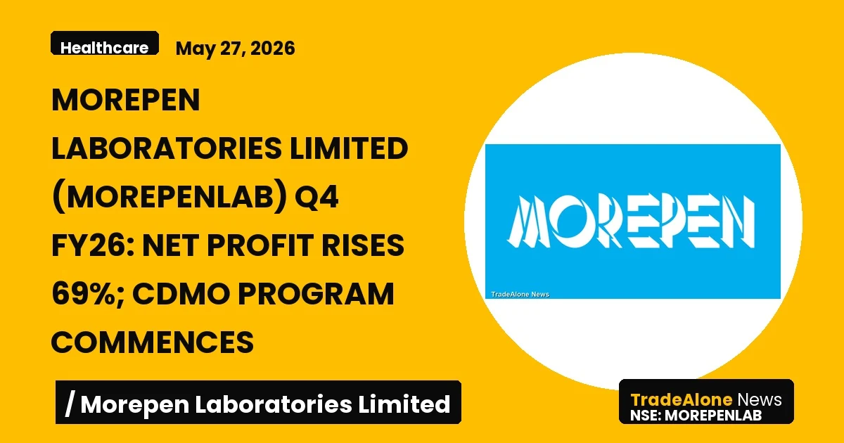 Morepen Laboratories Limited Morepenlab Q4 FY26 Results