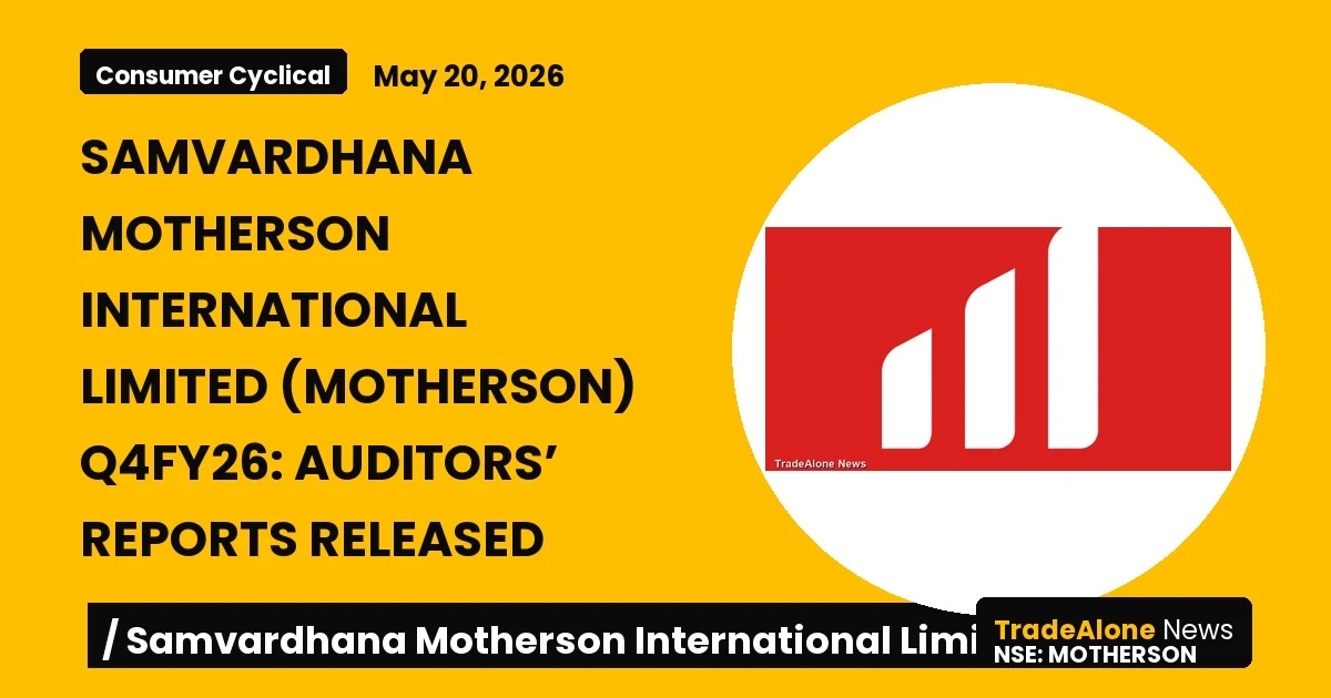 Samvardhana Motherson International Limited Motherson Q4fy26 Results