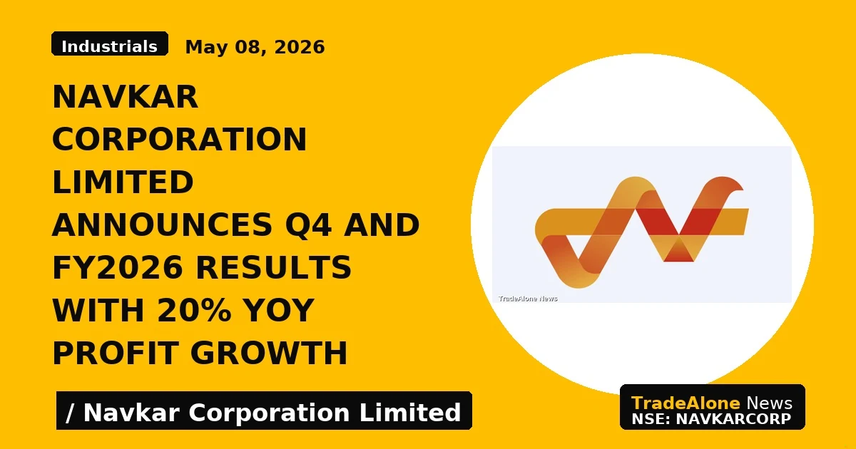 Navkar Corporation Limited Announces Q4 and FY2026 Results With 20% YoY Profit Growth - TradeAlone
