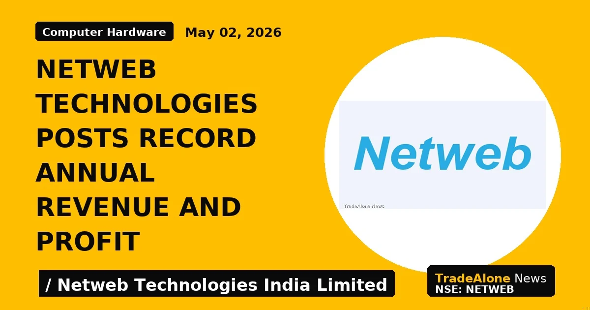Netweb Technologies posts record annual revenue and profit - TradeAlone