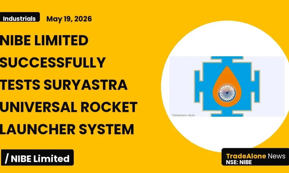Nibe Limited NSE Suryastra Universal Rocket Launcher Test May 2026