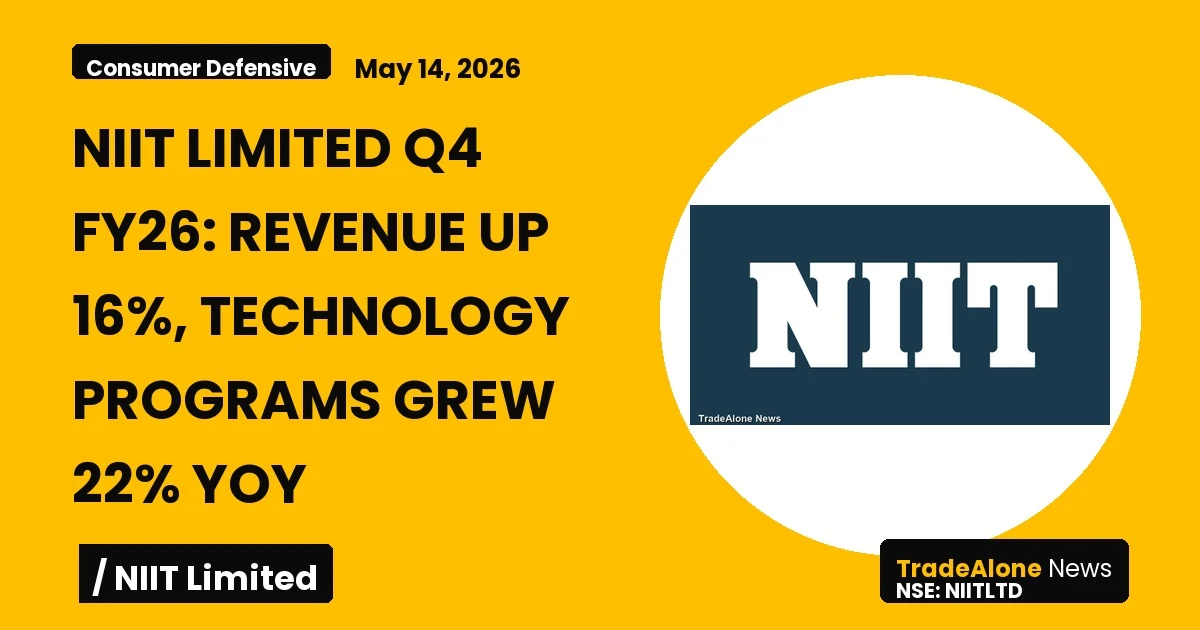 Niit Limited Niitltd Q4 FY26 Results