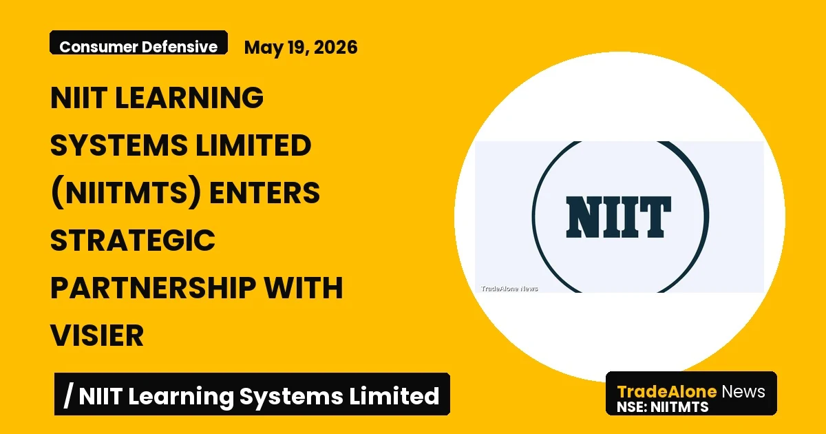 Niit Learning Systems Limited Niitmts Strategic Partnership Visier