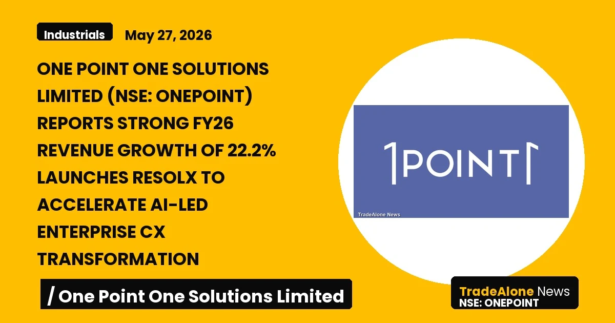 One Point One Solutions Limited NSE Onepoint Q4 FY26 Results