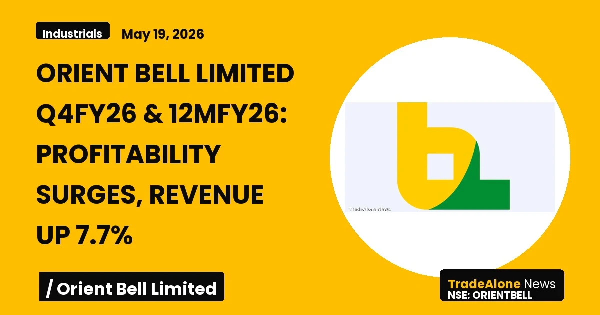 Orient Bell Limited Orientbell Q4fy26 Results
