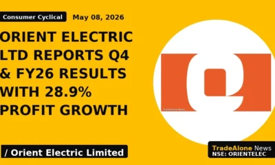 Orient Electric Ltd Reports Q4 & Fy26 Results With 28.9% Profit Growth - TradeAlone