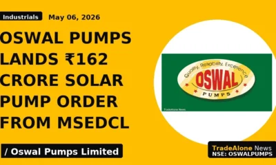Oswal Pumps Lands ₹162 Crore Solar Pump Order From MSEDCL - TradeAlone