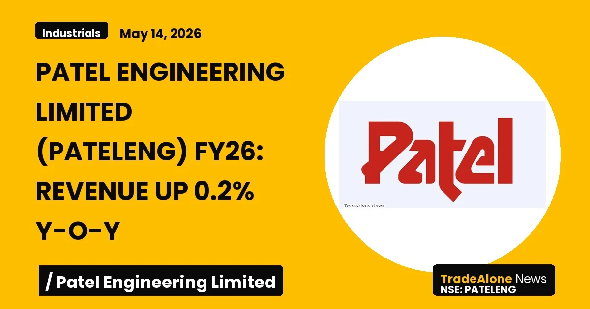 Patel Engineering Limited Pateleng FY26 Revenue Up 0.2%
