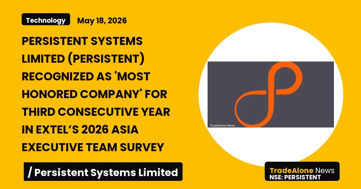 Persistent Systems Limited Persistent 2026 Recognition