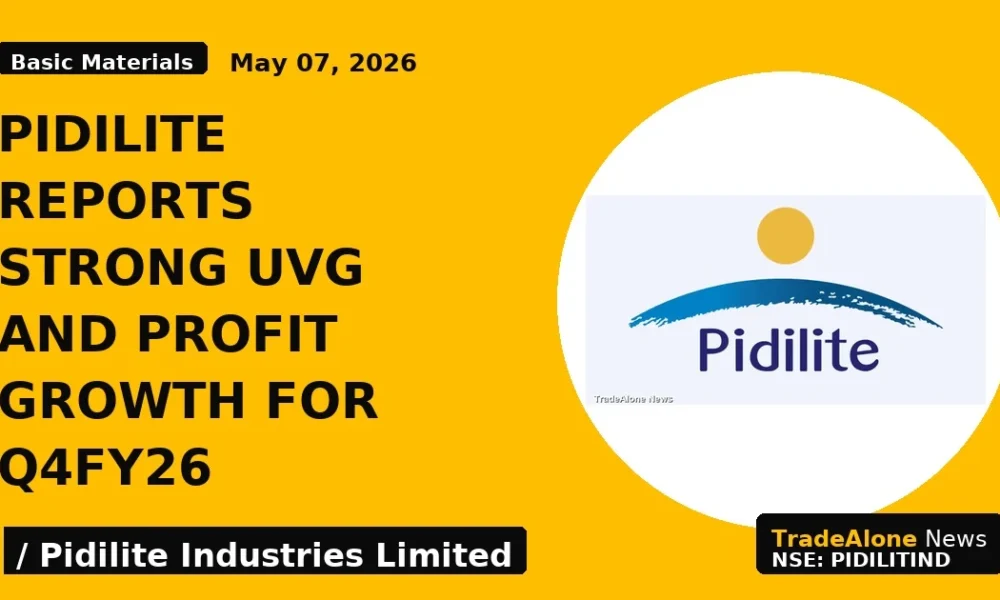 Pidilite Reports Strong Uvg and Profit Growth for Q4fy26 - TradeAlone