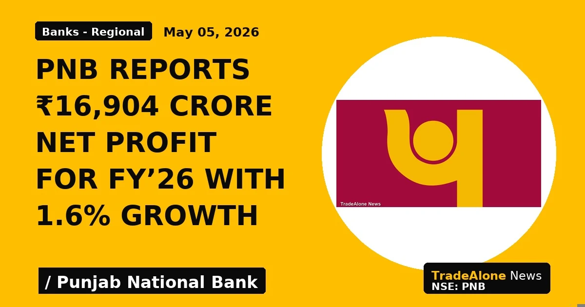 PNB Reports ₹16,904 Crore Net Profit for FY’26 With 1.6% Growth - TradeAlone