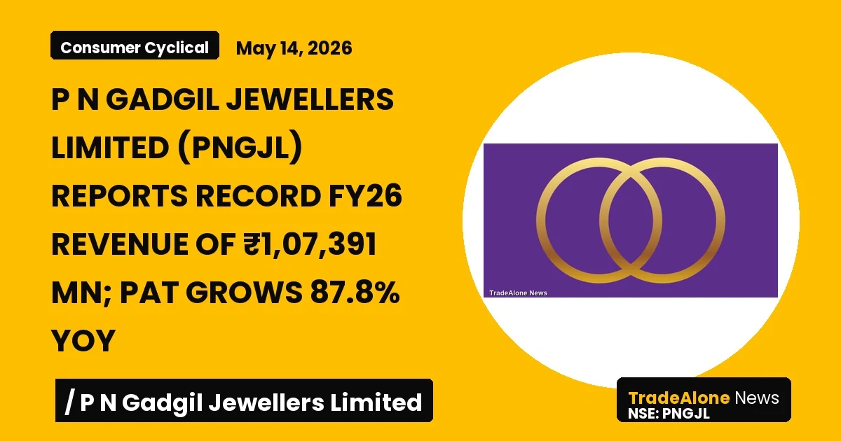 P N Gadgil Jewellers Limited FY26 Results