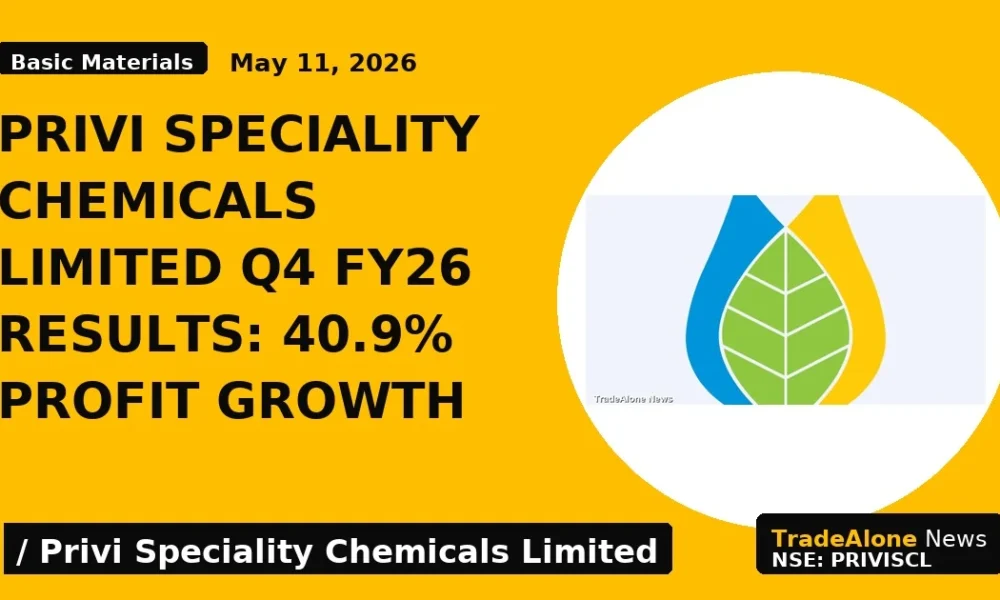 Privi Speciality Chemicals Limited Q4 FY26 Results: 40.9% Profit Growth - TradeAlone