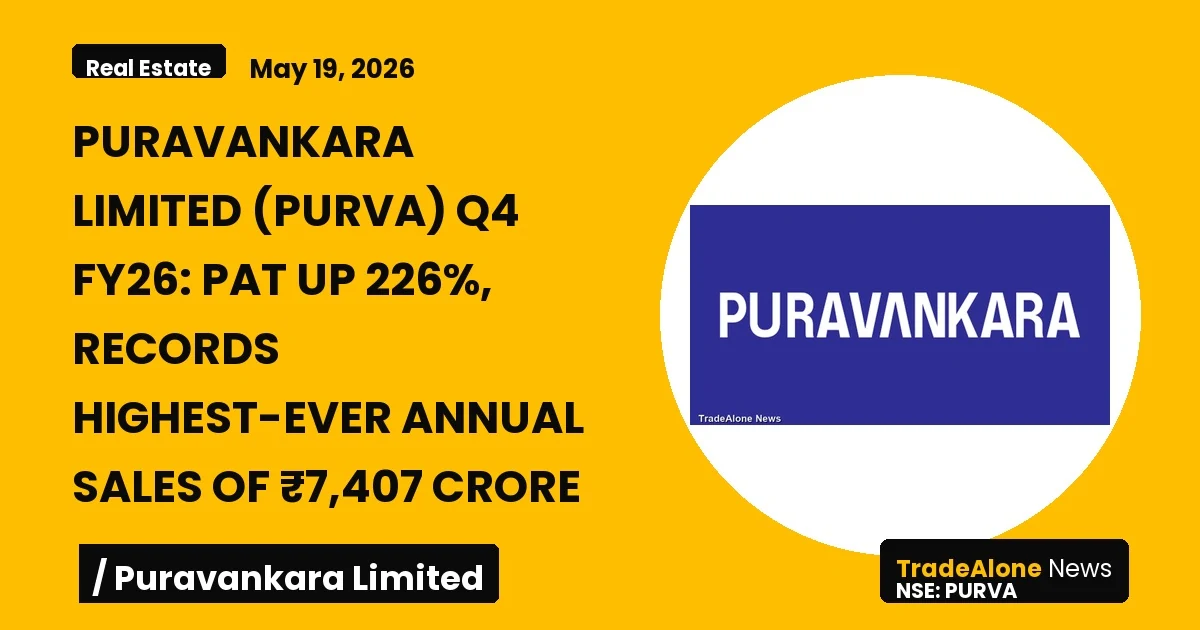 Puravankara Limited PURVA Q4 FY26 Results