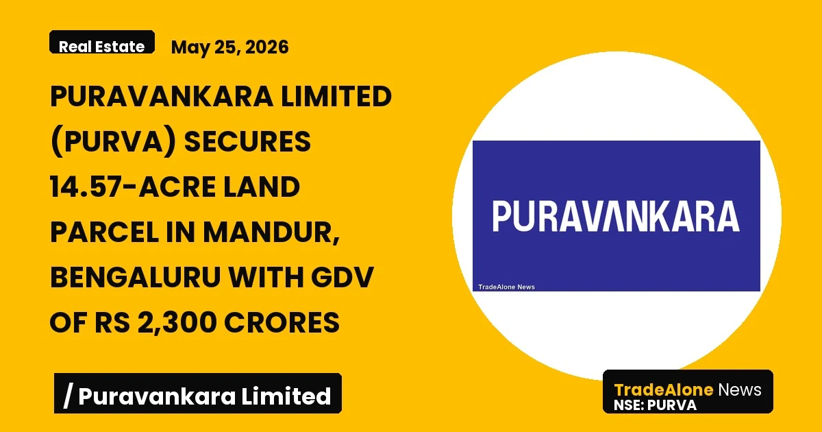 Puravankara Limited PURVA Land Acquisition May 2026