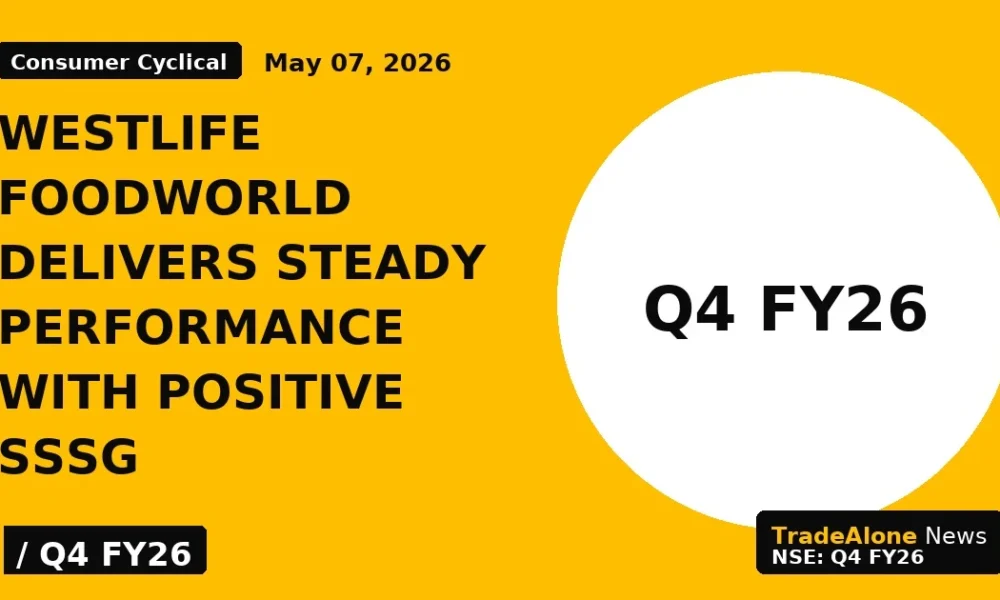 Westlife Foodworld Delivers Steady Performance With Positive Sssg - TradeAlone