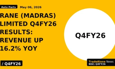 Rane (Madras) Limited Q4FY26 Results: Revenue up 16.2% YoY - TradeAlone