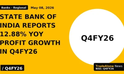 State Bank of India Reports 12.88% Yoy Profit Growth in Q4fy26 - TradeAlone