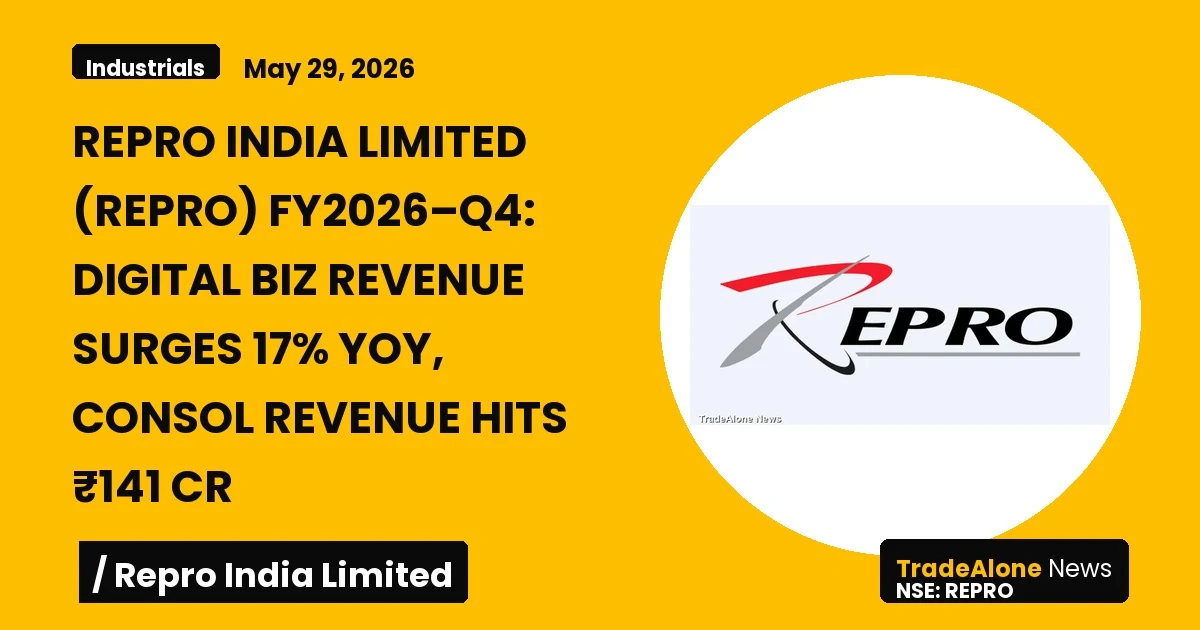 Repro India Limited REPRO Q4 FY26 Results
