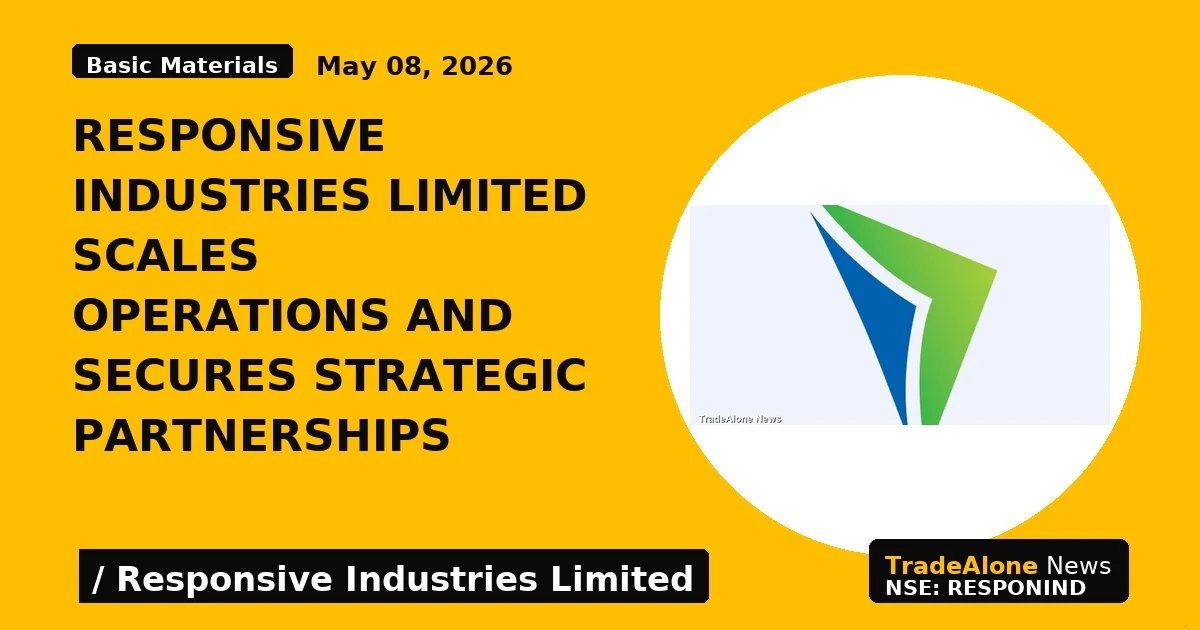 Responsive Industries Limited Scales Operations and Secures Strategic Partnerships - TradeAlone
