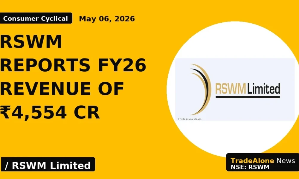 Rswm Reports Fy26 Revenue of ₹4,554 Cr - TradeAlone