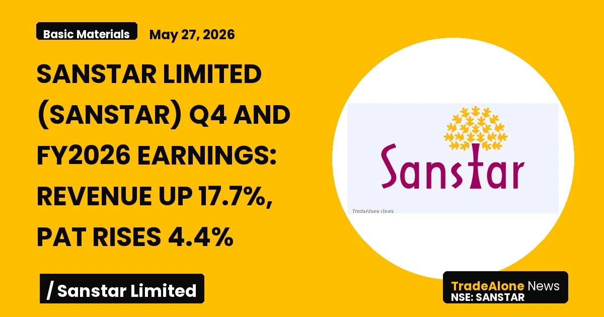 Sanstar Limited Sanstar Q4 FY26 Results