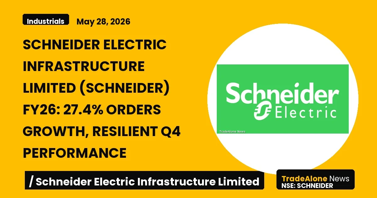 Schneider Electric Infrastructure Limited Schneider FY26 Results