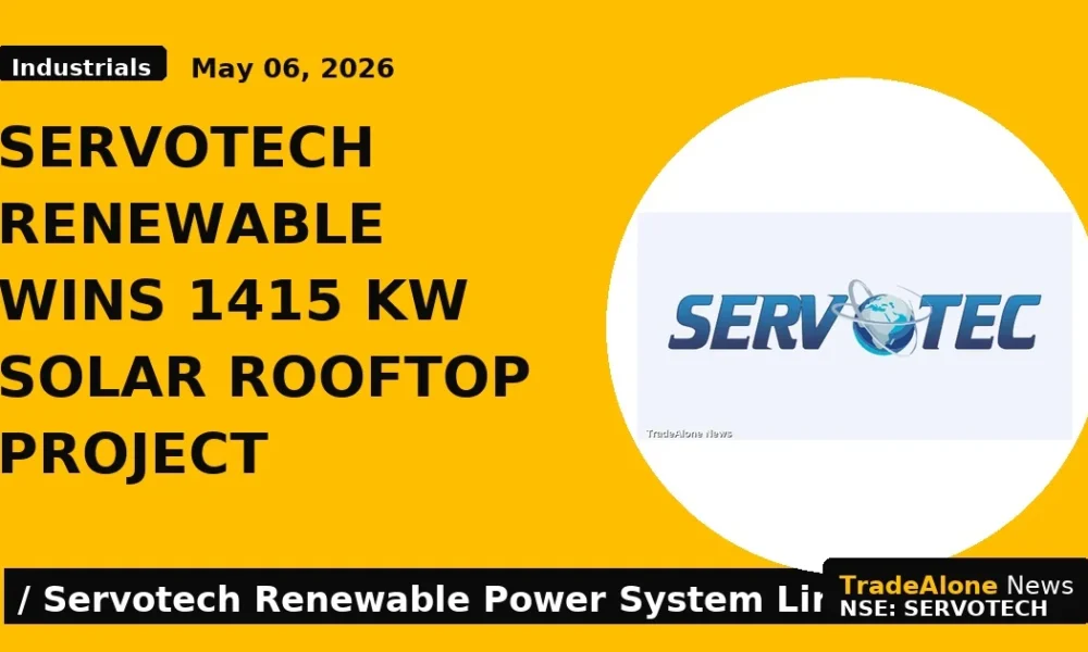 Servotech Renewable Wins 1415 KW Solar Rooftop Project - TradeAlone